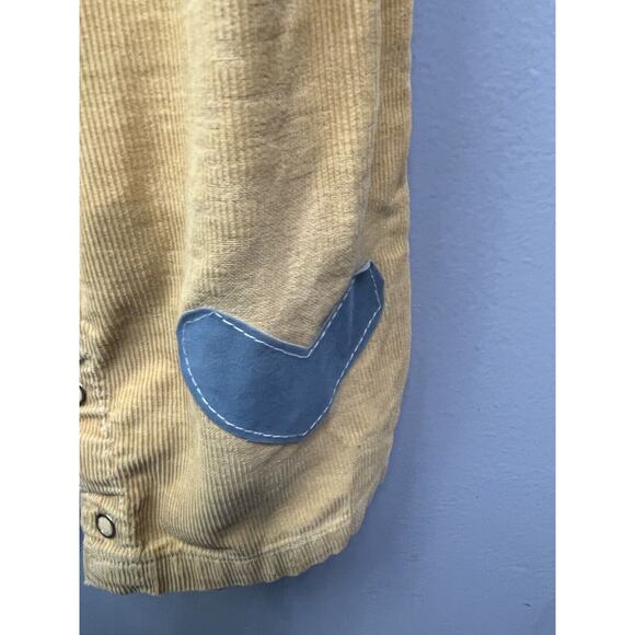Vintage HEALTHTEX tan corduroy overalls heart patches 6‎ months - Picture 5 of 10